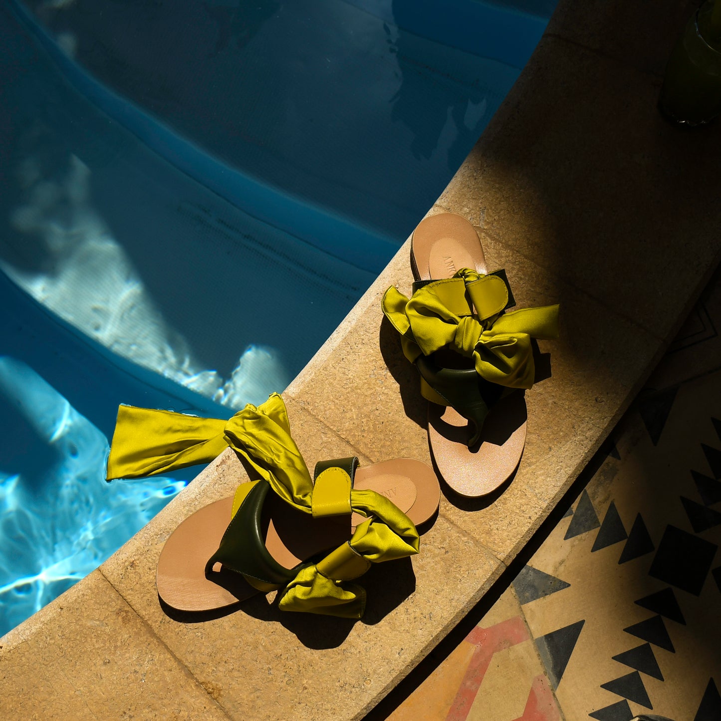 Yellow Ribbon sandals