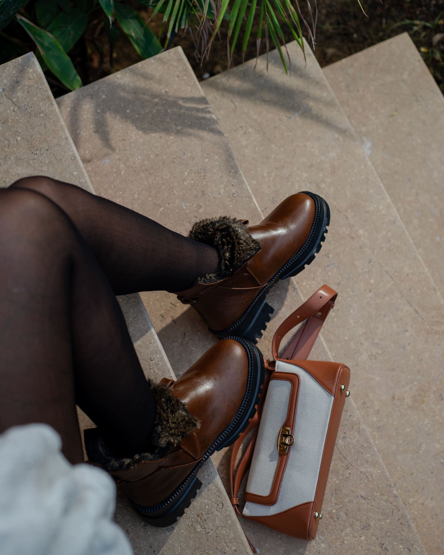 Brown Half boots