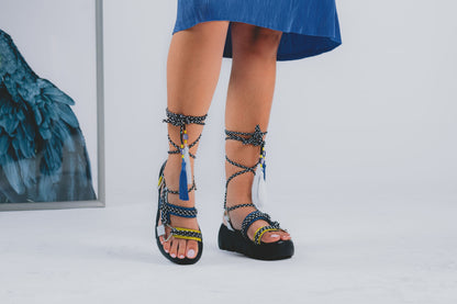 Blue Poppy Sandal