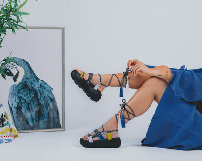 Blue Poppy Sandal