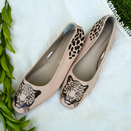 Hand Painted Powder Pink Ballerina Shoes